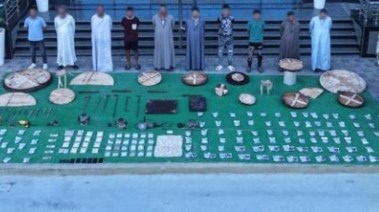 جانب من المضبوطات 