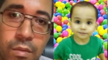 الطفل مصطفى ووالده 