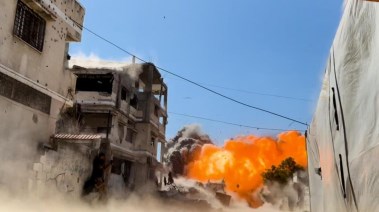 قصف إسرائيلي على حي الصبرة بمدينة غزة