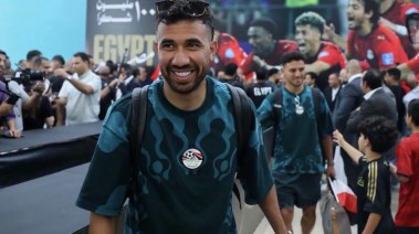 استقبال منتخب مصر 