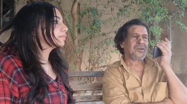 الفنان بدوي فهمي والزميلة هايدي محمد