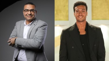 الفنان احمد عبدالوهاب و الناقد الفني محمد عبد الرحمن 