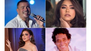 عمرو دياب ومنير وشيرين وأنغام 