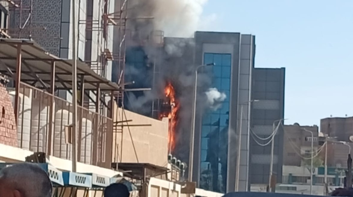 حريق بمستشفى جامعة أسوان