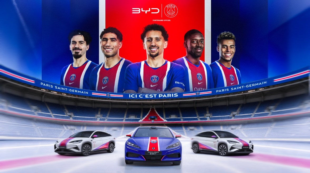 شراكة BYD مع باريس سان جيرمان