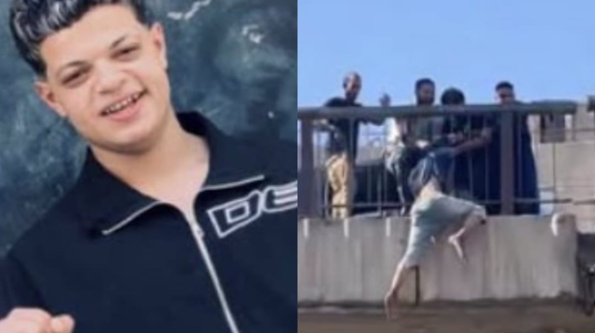 لحظة إنقاذ شاب حاول إنهاء حياته في عزبة النخل