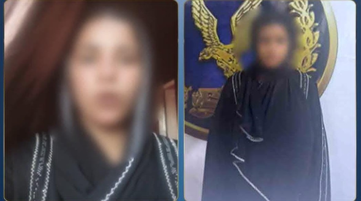 المتهمه وجانب من الواقعة 