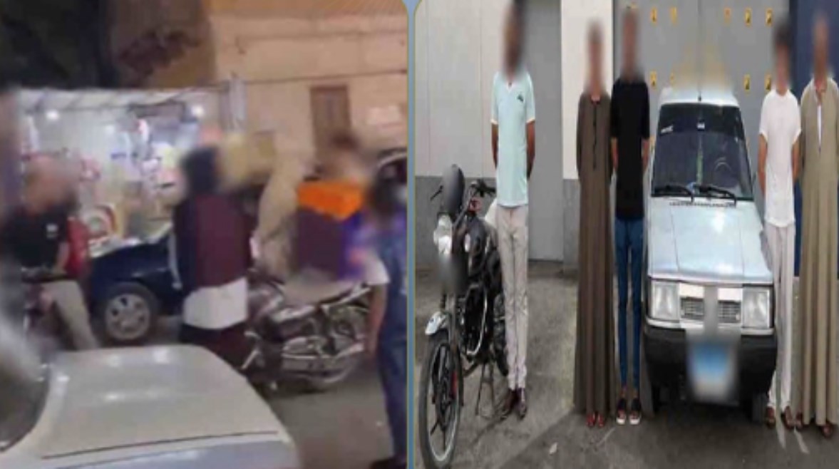 المتهمين وجانب من الواقعة