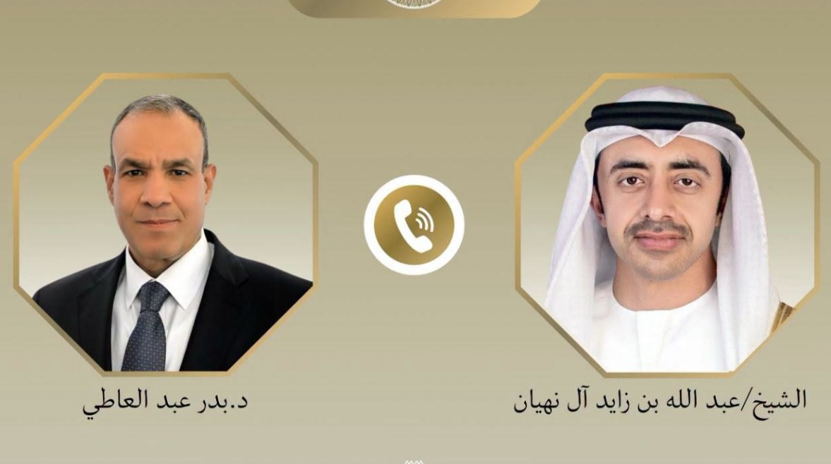 عبدالعاطي في اتصال مع عبدالله بن زايد