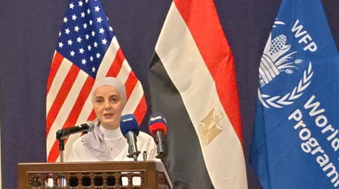 الدكتورة رود الحلبي، مديرة برنامج الأغذية العالمي التابع للأمم المتحدة في مصر