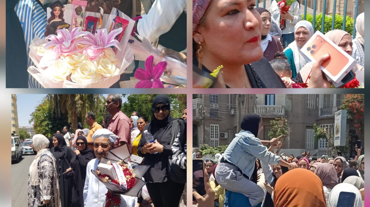 احتفالات طلاب وأهالي الثانوية العامة 