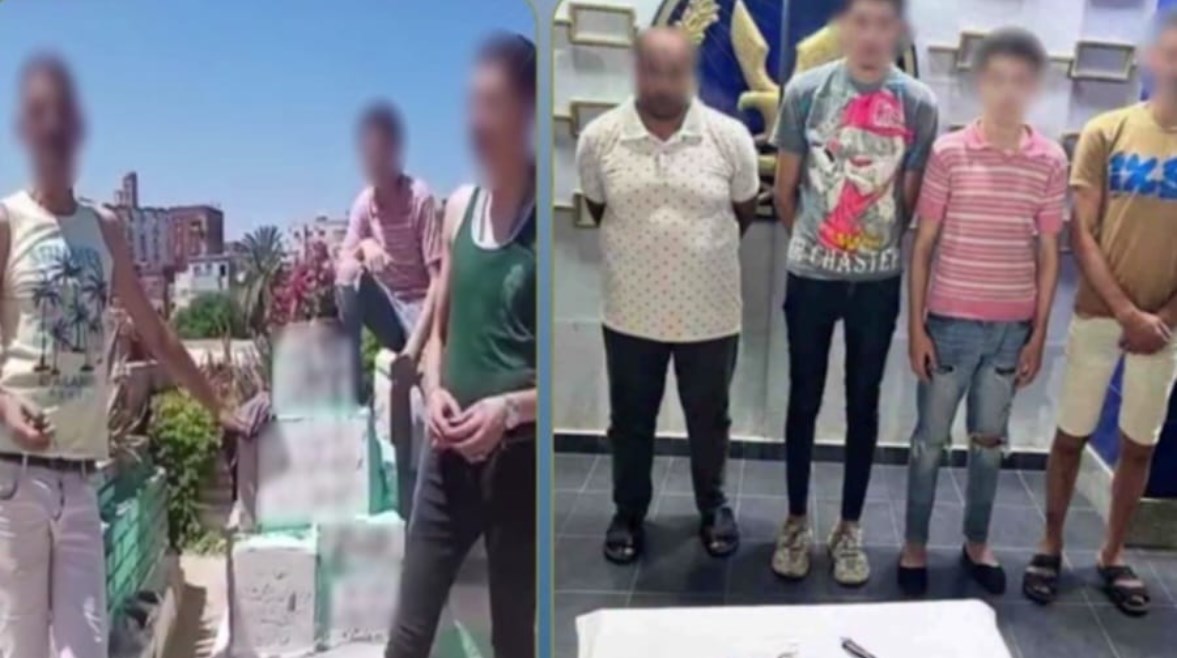 المتهمون وجانب من الواقعة