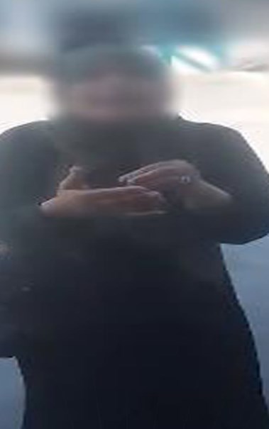 السيدة الظاهرة بالفيديو