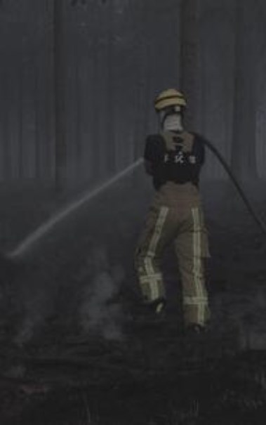 محاولة إخماد حريق في بلجيكا