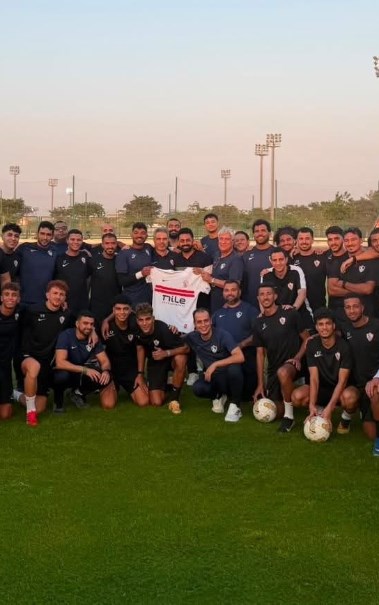 تيتو إداري الزمالك في لقاءه الأخير مع الفريق 