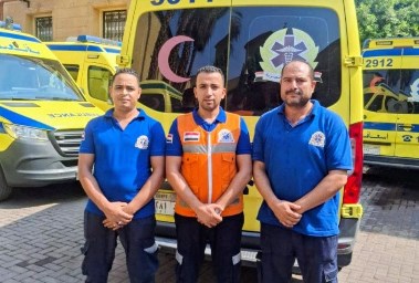 أطقم الإسعاف التابعة لهيئة الإسعاف