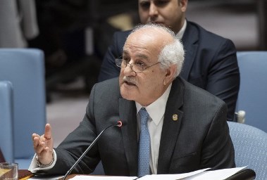 مندوب فلسطين الدائم لدى الأمم المتحدة، رياض منصور