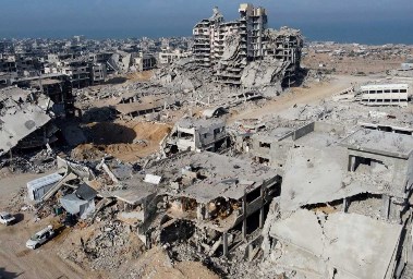 الدمار في غزة بسبب الحرب الإسرائيلية