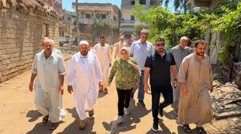 خلال تفقد أعمال كوبري العايقة 