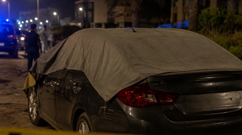 جريمة السيارة المغطاة بالتجمع 