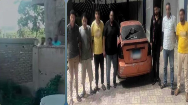 المتهمين وجانب من الواقعة