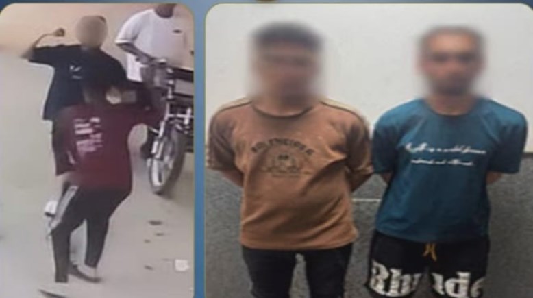 المتهمين وجانب من الواقعة 