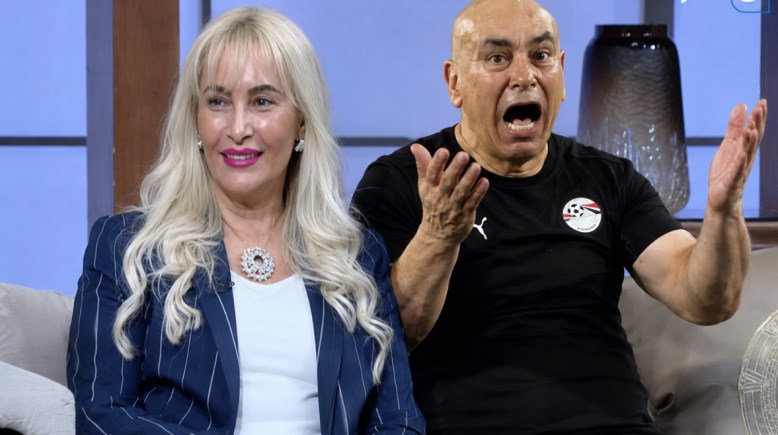 حسام حسن وهويدا الغرباوي 