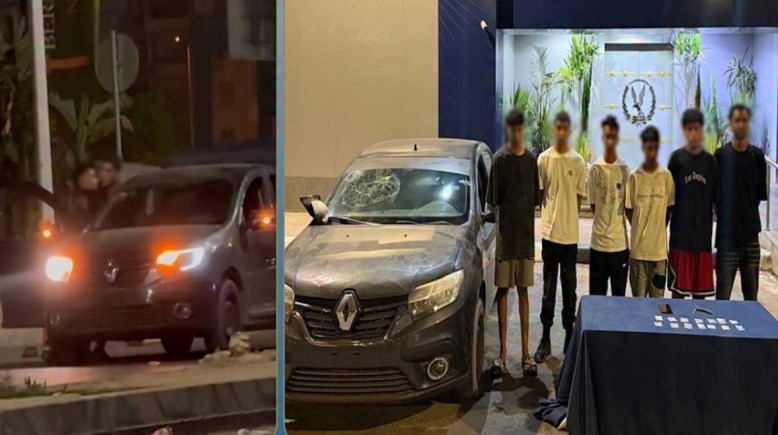 المتهمون وجانب من الواقعة 