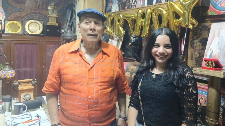 الفنان القدير أحمد ماهر والزميلة هايدي محمد