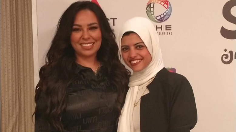 مروة ناجي مع محررة تليجراف مصر 