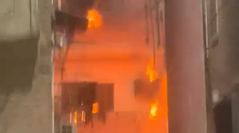 حريق بقليوب