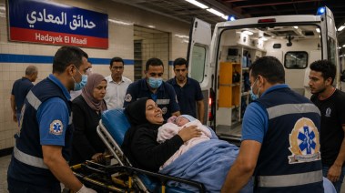ولادة مفاجئة داخل محطة مترو حدائق المعادي