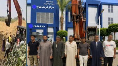 المتهمون وجانب من الواقعة 