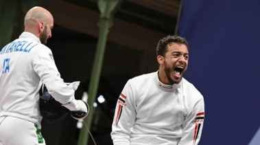 محمد السيد، لاعب منتخب مصر لسلاح سيف المبارزة