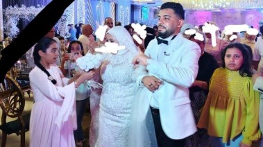 العروسان ضحية الحادث الأليم 
