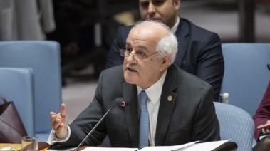 مندوب فلسطين الدائم لدى الأمم المتحدة، رياض منصور