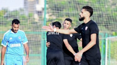 لاعبي الزمالك من مباراة اورانج