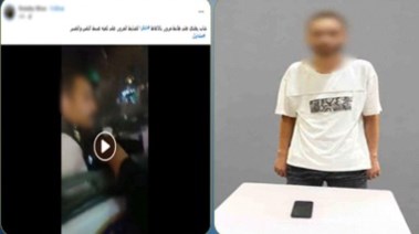 المتهم وجانب من الواقعة 