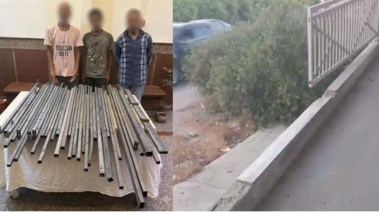المتهمين وجانب من الواقعة 