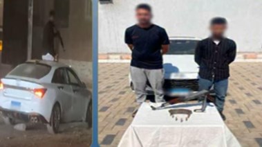 المتهمين وجانب من الواقعة 