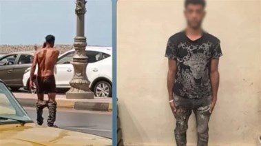 المتهم وجانب من الواقعة 