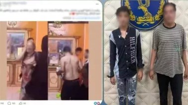 المتهمين وجانب من الواقعة 