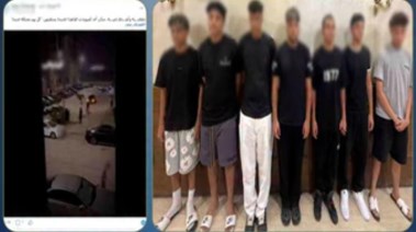 المتهمون وجانب من الواقعة 
