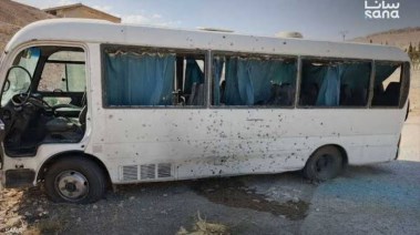 مصابون في إنفجار حافلة لقوة أمنية في سوريا