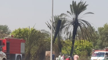 من موقع الحريق 