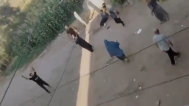 لقطة  من فيديو الواقعة 