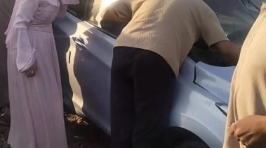 لقطة من الحادث 