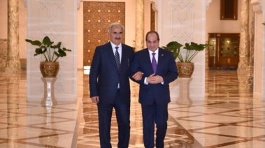  الرئيس عبدالفتاح السيسي والمشير خليفة حفتر