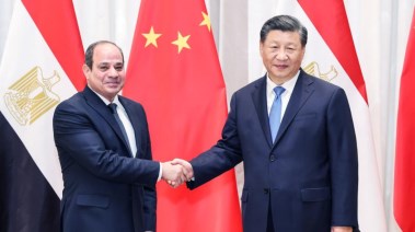 الرئيس السيسي والرئيس الصيني، شي جين بينج
