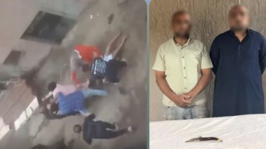 المتهمين وجانب من الواقعة